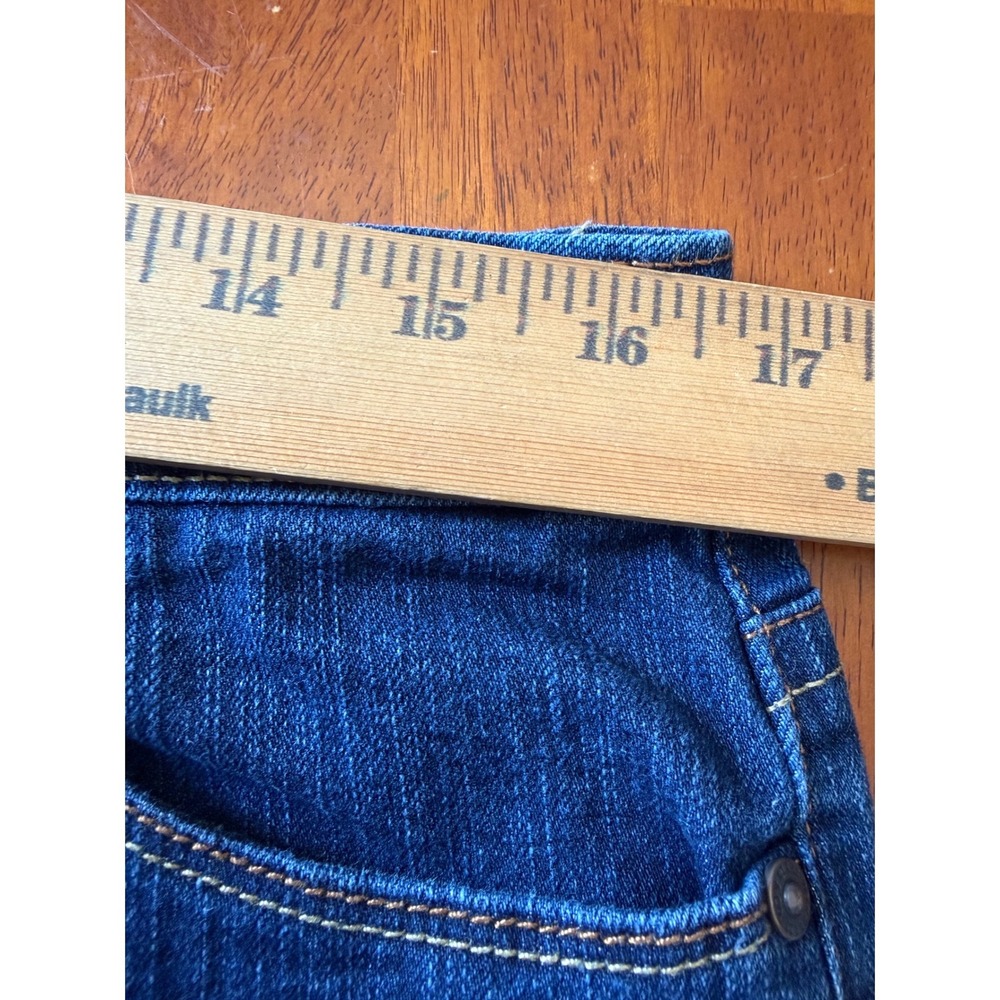 Style & Co Womens Bootcut Jeans Size 14 Dark Wash Blue Stretch Denim Mid Rise - Picture 7 of 11
